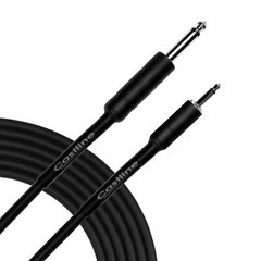 Castline Silver 1/4″ TS to 3.5mm TS Straight Unbalanced Patch Cable Mogami 2582