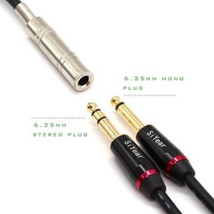 SiYear 6.35 mm 1/4″ Female to XLR Male Adapter Cable,Quarter 6.35F-XLRM-1.5M