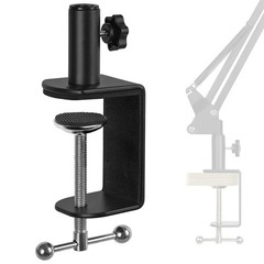Heavy-duty Table Mount Clamp, Metal Desk for Microphone Stand Mic Boom Arm C