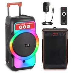 Pyle Bluetooth Party Speaker, 160W Box Speaker with Black