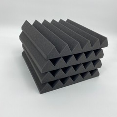4 Pack Wedge Premium Acoustic Soundproofing Studio Foam Tiles 12″ x 12″ x 2″