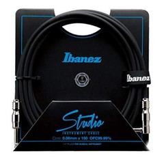 Ibanez HF10L 10 ft Straight and Right Angle plugs Studio Instrument Cabl