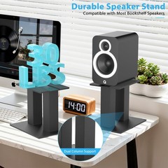 Desktop Speaker Stands 1 Pair for Small/Medium Bookshelf Speakers Steel Studi…