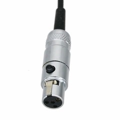 Mini-XLR 4Pin TA4F jack to Microdot 3″ audio RF cable for Microphones headphones