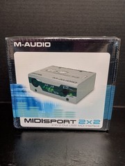NEW M-Audio MIDISPORT 2×2 – 2-In/2-Out 32 MIDI Channel Interface Mac & PC NIB
