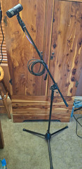 Peavey PVM 520TN Dynamic Microphone Made in USA W/ AKG Boom Stand, Cord & Clamp