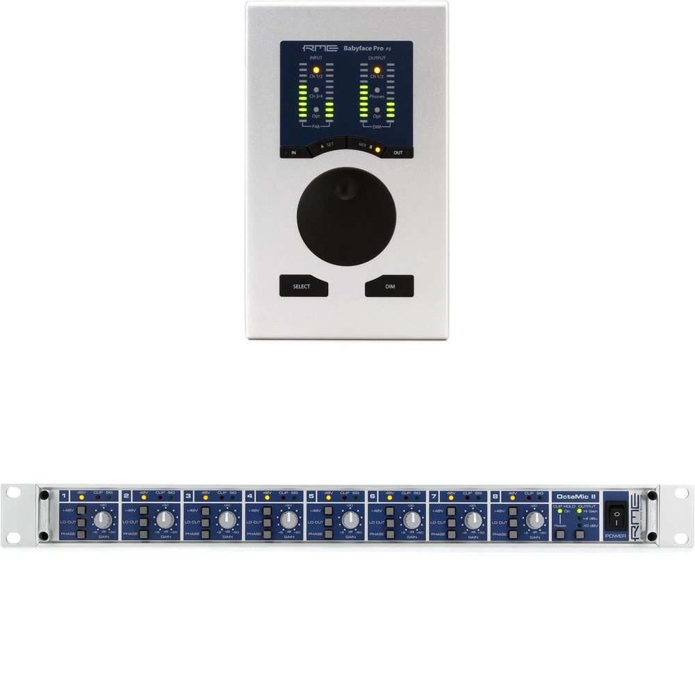 RME Babyface Pro FS 24-channel USB Audio Interface and Preamp Expansion Bundle