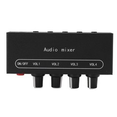 Stereo Line Sound Mixer 3.5mm Input Output Port DC5-12V Sound Mixer For Speaker