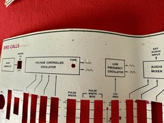 Lot of 10 Original Vintage Arp Axxe Synthesizer Paper Overlays Presets RARE