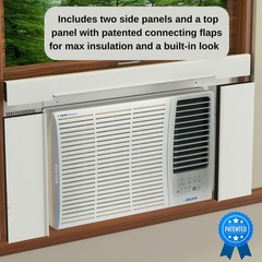 Surround Insulation Side Panels White for Window AC Unit Indoor Air Condition…