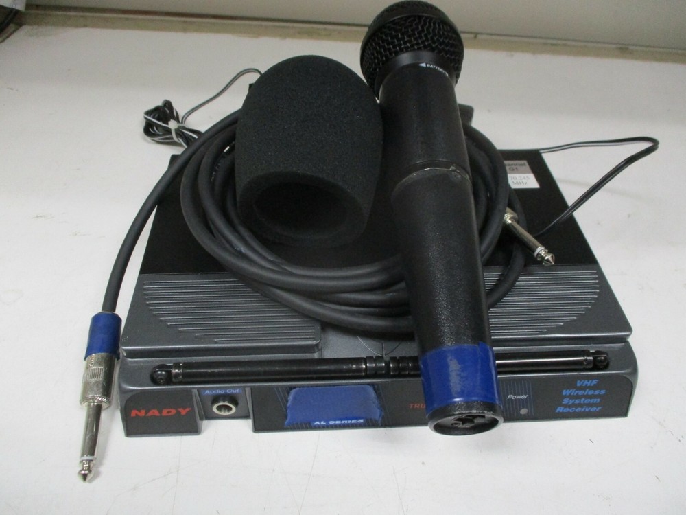 NADY XL-201 SERIES VHF HAND HELD Wireless Microphone System with Cable – # 2