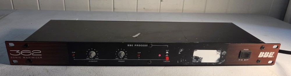 BBE 362 Sonic Maximizer Stereo Audio Signal Processor Rack Unit Tested Working