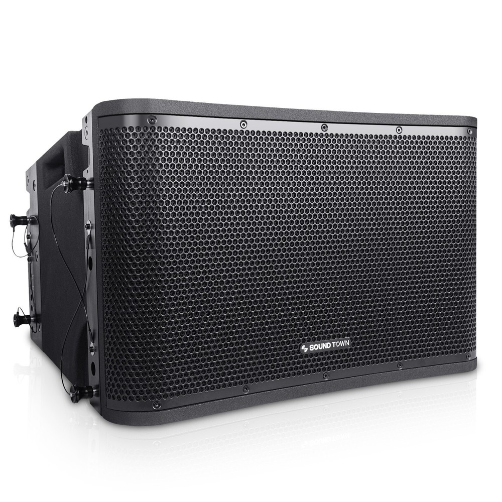 Sound Town ZETHUS 12″ 800W Two-Way Line Array Loudspeaker, Bi-Amp (ZETHUS-112B)