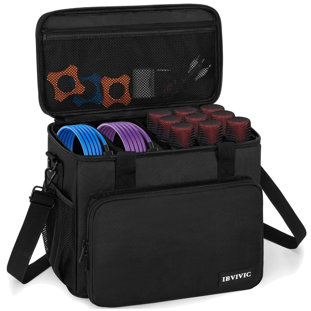Wireless Mic Carry Bag, 9-Slot Storage Case