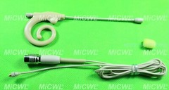 Snail ear Microphone For Shure Audio-Technica Sennheiser MiPro Detachable Wire