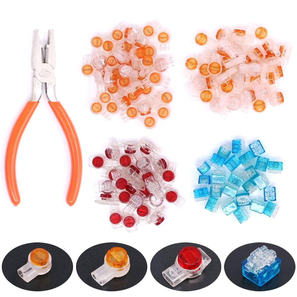 Hilitchi 200-Pcs Data [‚Orange‘, ‚Clear‘, ‚Red‘, ‚Blue‘, ‚Clear‘]