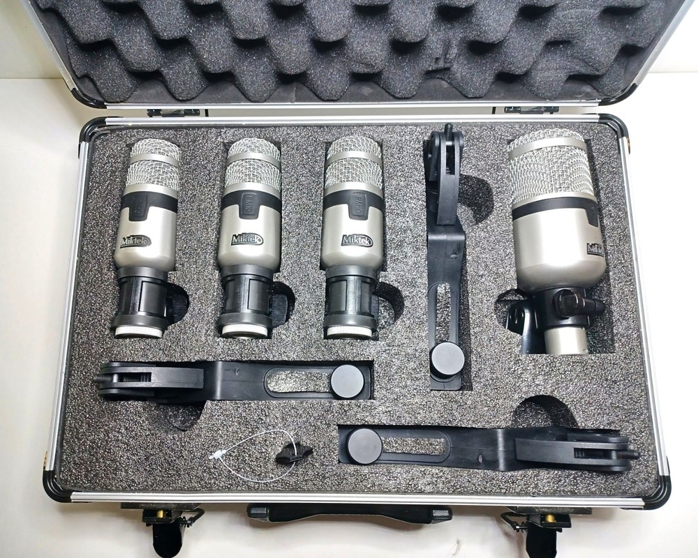 Miktek PMD4 4-Piece Drum Microphone Kit – For both Live and Studio – Never Used