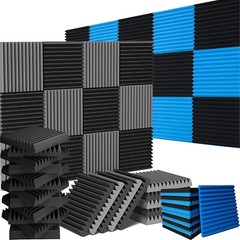 Acoustic Panels 12″X 12″X1″ High Density Sound Absorbing Studio Wall Foam Tiles