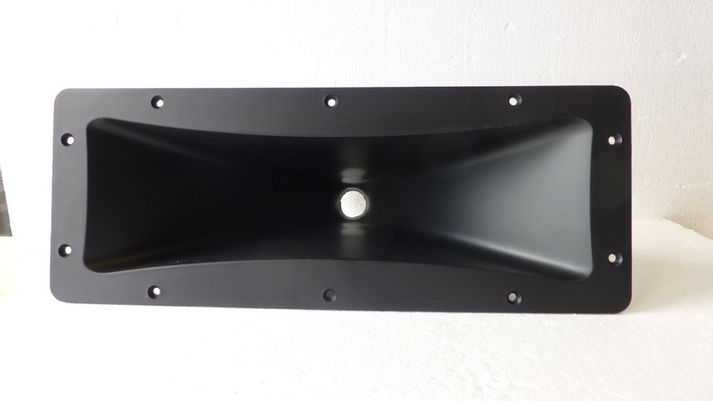 6″x17″ABS Plastic 1 3/8″ Screw-On Flat Front Horn For Assorted Speaker Cabinet