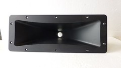 6″x17″ABS Plastic 1 3/8″ Screw-On Flat Front Horn For Assorted Speaker Cabinet