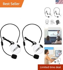 Professional Headset Microphone Set – Lightweight and Adjustable for Easy Carry