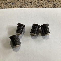 Qty 4 ORIGINAL TEAC Tan Knobs Part for Tascam M312 Style Mixer D-Shaft