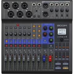 Zoom LiveTrak L6max 12-Channel Portable Digital Mixer and Recorder, Black