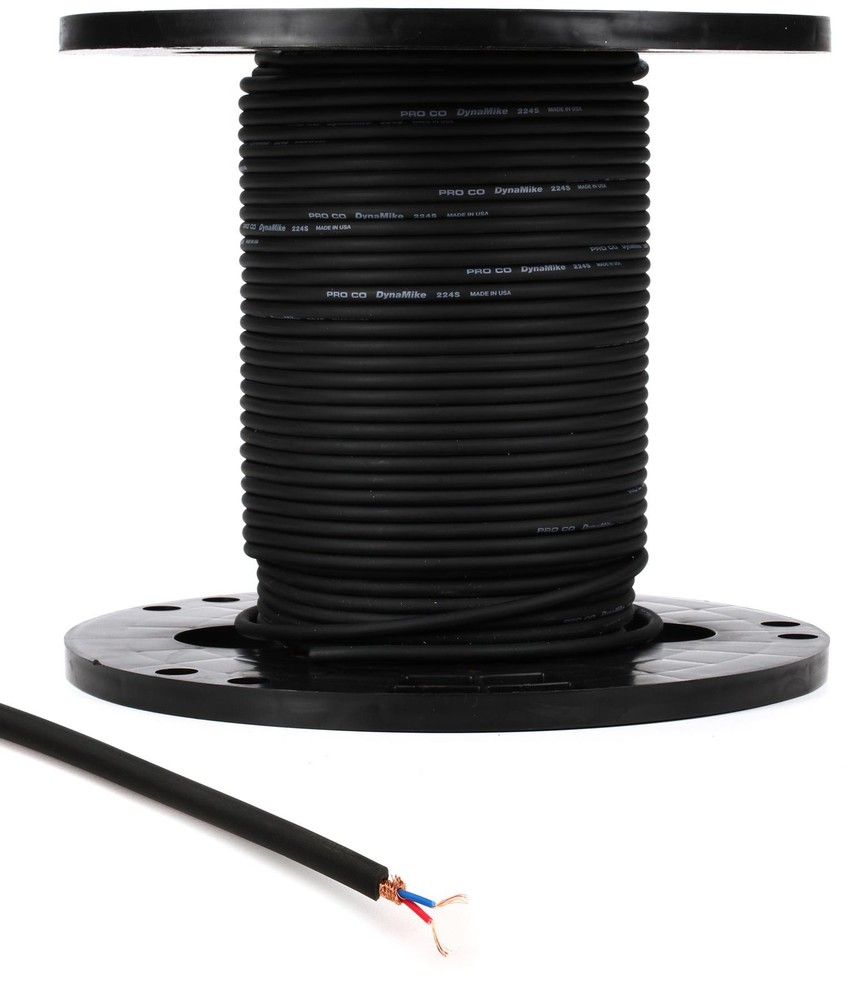 Pro Co DynaMike 224S Bulk Audio Wire – 150 Foot