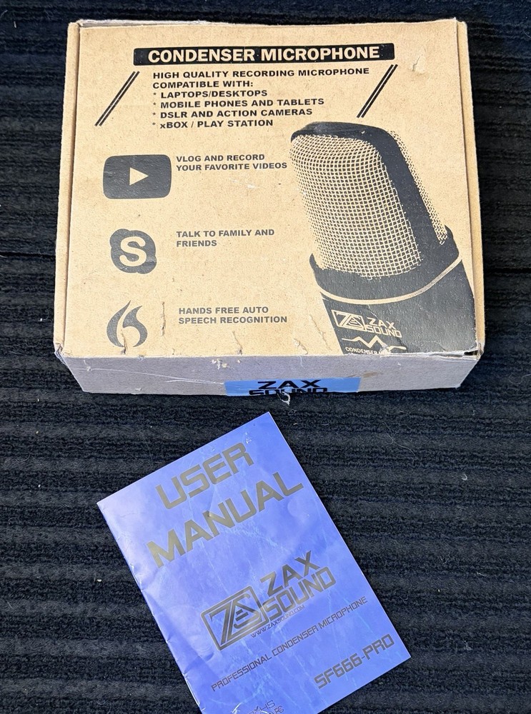 Zax Sound Professional Condenser Microphone SF-666PRO **Microphone New**