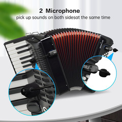 2.4G Instrument Microphone Receiver with Detachable Suction Cup for Guitar Violi
