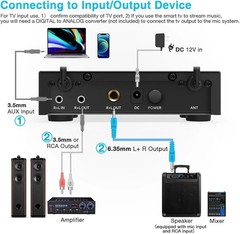 Portable UHF Wireless Microphone System – Includes 2 Handheld Mics & Receiver