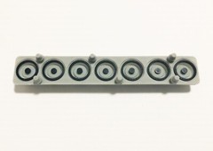 Rhodes Chroma Polaris, Kawai K1, K11, K4 7-Note Rubber Keyboard Contact Strip