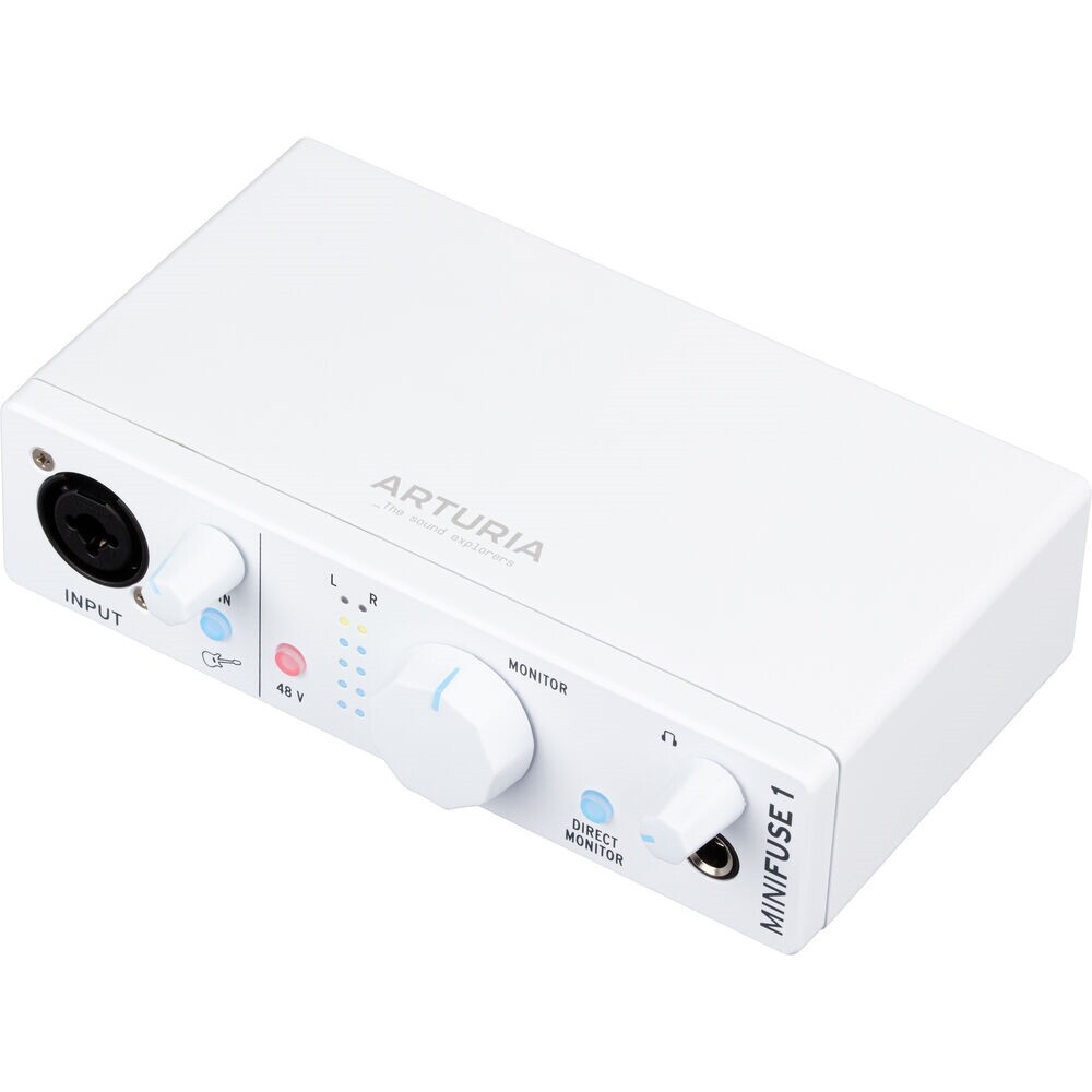 Arturia MiniFuse 1 Portable 1×2 USB Type-C Audio Interface | White