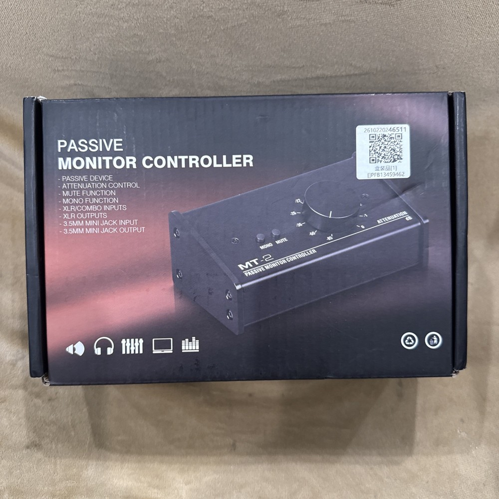 OPEN BOX! Big Knob Passive Monitor Controller (MT-2) XLR and 3.5mm Input Output