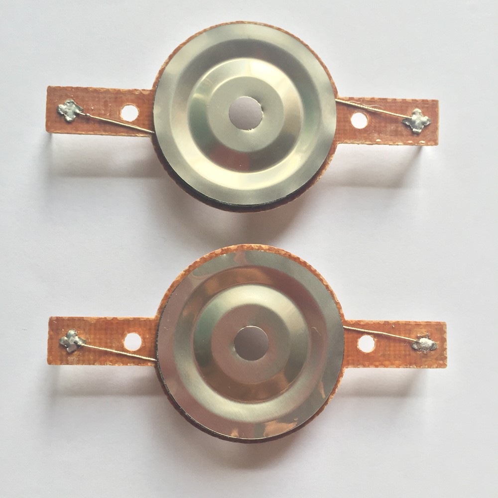 2 Pcs Aftermarket 1″ VCL Diaphragm For HyperPower TW-35S Super Tweeter 8 Ohms