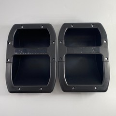 2-Plastic Recessed Speaker Handles W/ Metal Bar For Speaker Cabinet 9.5″ x 7″