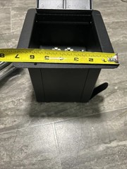Recessed Stage Floor Box w/8 Female XLR Mic Connectors by Elite Core