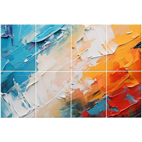 Decorative Acoustic Panels 8 Pack, 48″x32″ Large Sound 48 X 32 Inches Paintings