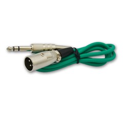 3Pin XLR Male Plug Microphone Cable Cord to 1/4″ 6.35mm Stereo TRS Custom Made
