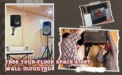 Premium PA Speakers Wall Mount Brackets By GRIFFIN | Set Of 2 Steel Pro-Audio