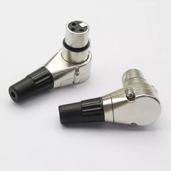 4Pcs Adjustable Right Angle 3 Pin XLR Female Connector Positions Adapter