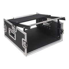 Sound Town 4U Rack Road Case 11U Slant Mixer Top 20“ Rackable Depth (STMR-4U)