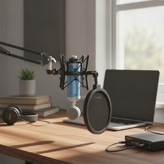 Lightweight Bluebird Shock Mount and Windscreen for Superior Audio Solutions