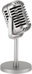 Classic Retro Style Microphone Prop, Fake Vintage Microphone Prop Model