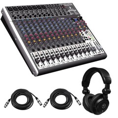 Behringer XENYX X2222USB Premium 22-Input 2/2-Bus Mixer, Bundle with TAPH100 Stu
