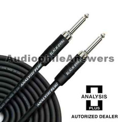 Analysis Plus Black Oval Instrument Cable Straight Silent Plugs 15ft