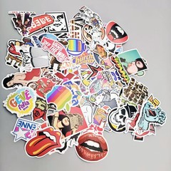 100 Skateboard Stickers Vinyl Laptop Luggage Decals Dope Sticker Lot Bomb