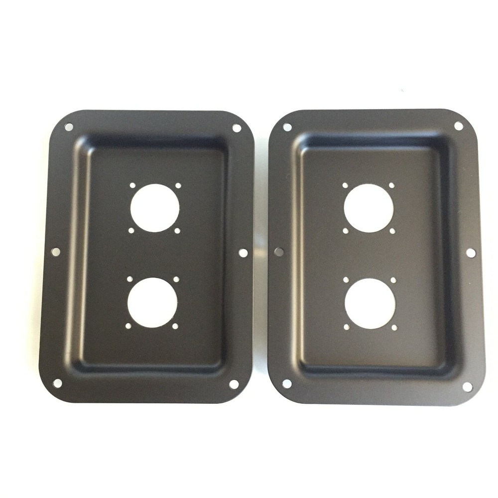 2 Large Blank Speaker Metal Jack Plate For Large SpeakOn NL8MPR NL4MPR 178x127mm