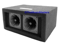 Pair 2-Way 100W Super Horn Tweeter Speaker Boxes Pro Studio DJ PA Car Home Audio