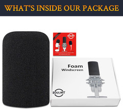Protective Microphone Foam Cover Pop Filter for Hyperx Quadcast/Quadcast S/Quadc